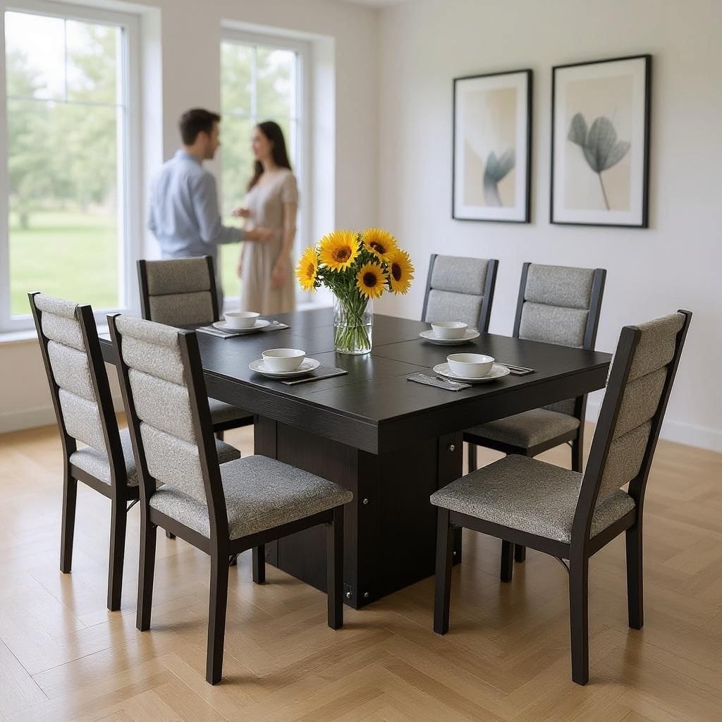 Comedor line  + 6 sillas singapur